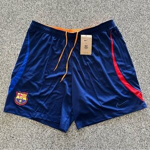 Nike F.C. Barcelona Strike Soccer Shorts Dri-FIT Men’s Size‎ XXL DH7711-492 Navy